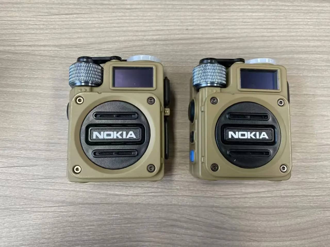 NOKIA 4G LTE Two-Way Radio in tan color for efficient communication