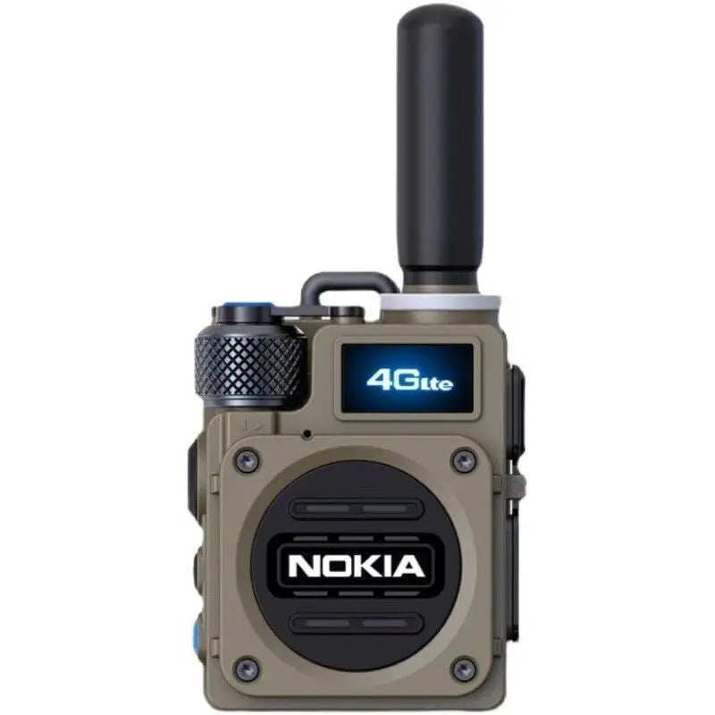 NOKIA 4G Two Way Radio in olive green with compact design and clear display for reliable communication