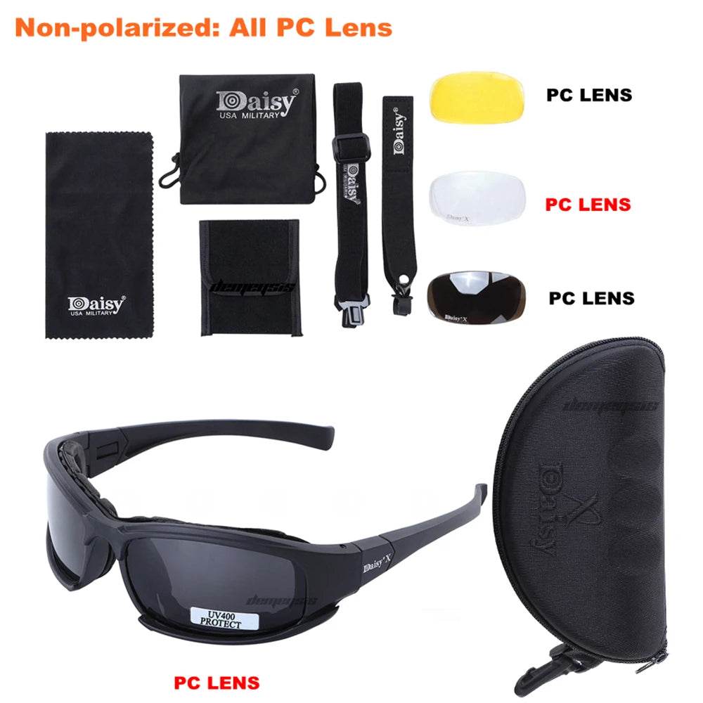 Daisy Photochromic Polarized Glasses with PC lens for outdoor activities