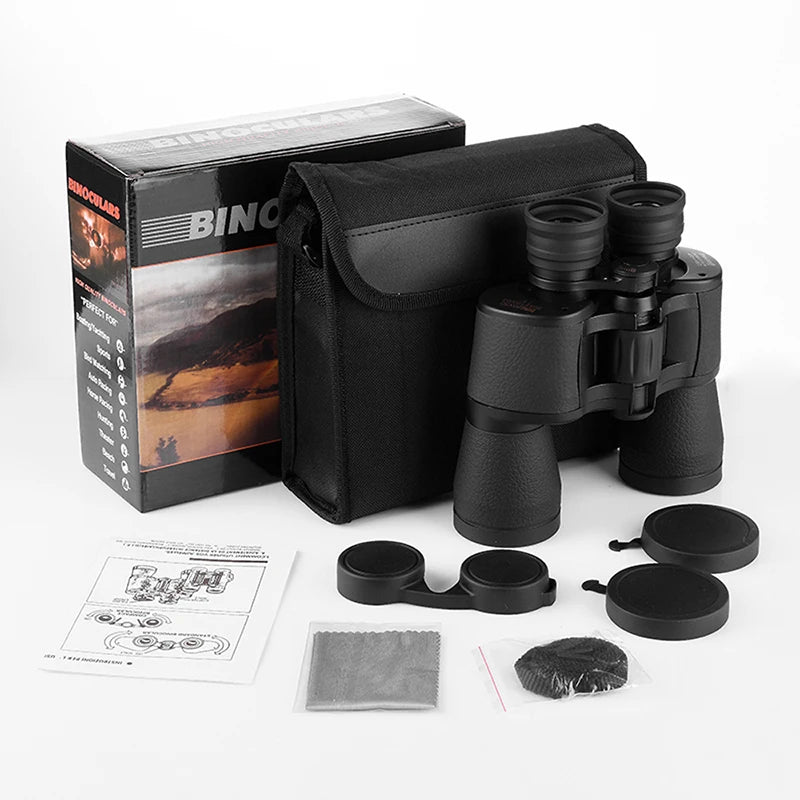 Military-Outdoors Outdoor Binocular in Black with Waterproof Design for All-Weather Use