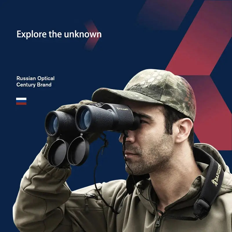 Military-Outdoors Outdoor Binocular in Black for Exploring Nature