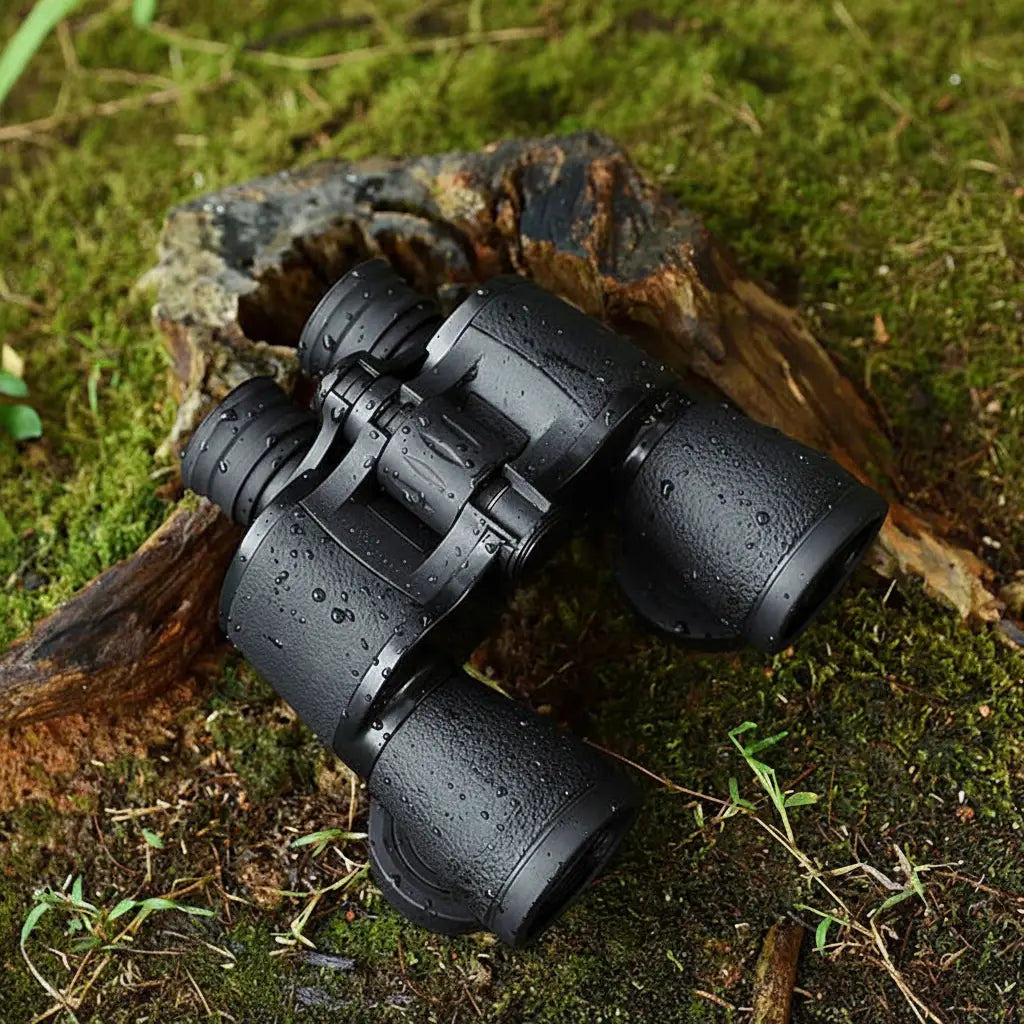Military-Outdoors Outdoor Binocular in Black with Waterproof Design for Adventure Seekers
