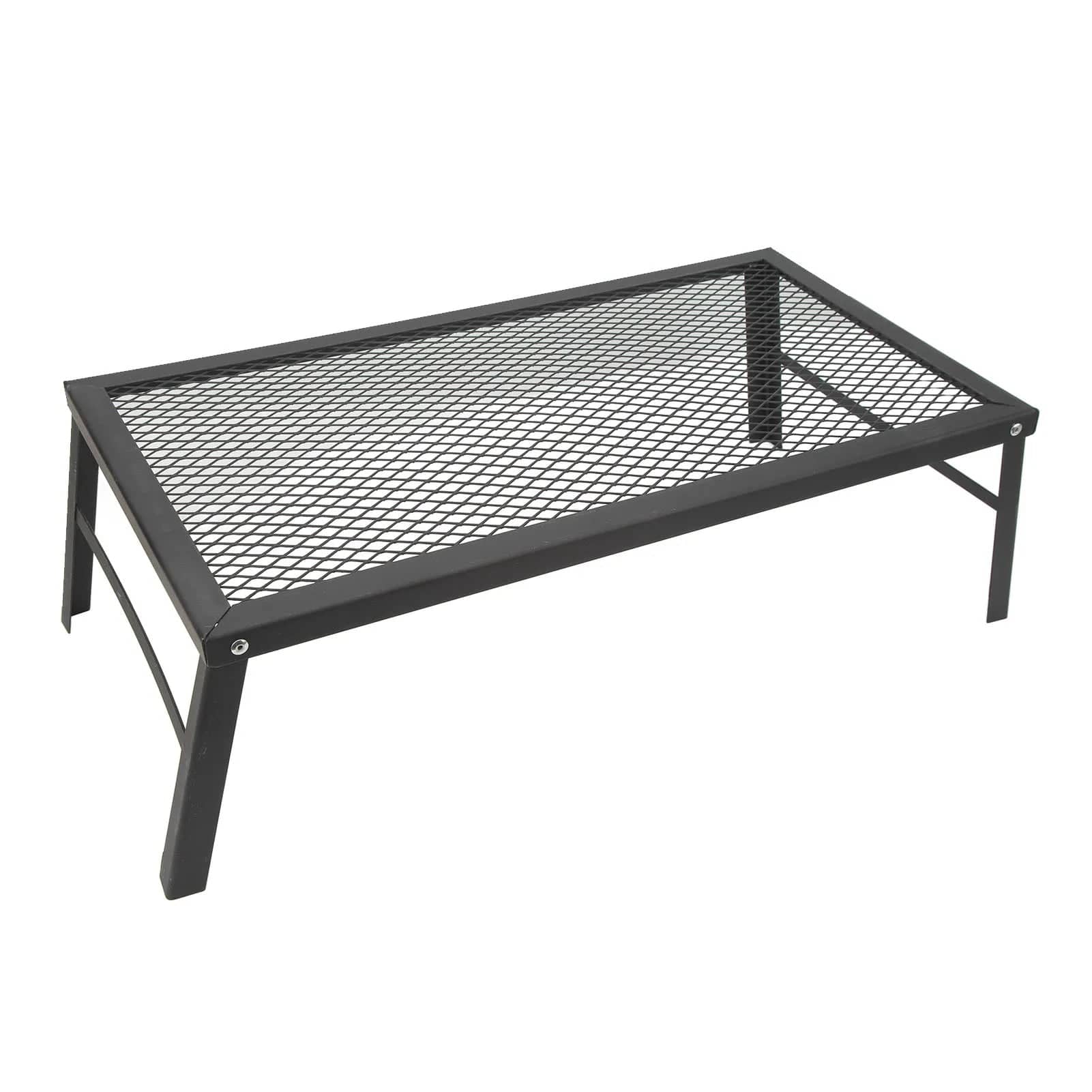 Durable outdoor bonfire grill with a sturdy metal frame for cooking and gathering around fires