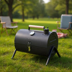 Outdoor Portable Charcoal Grill with Thermometer for Camping