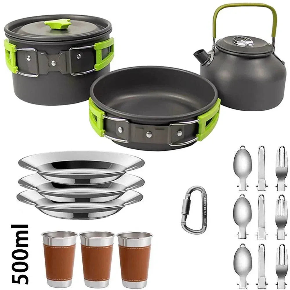 Military-Outdoors Outdoor Cooking Set for 2-3 People - Military-Outdoors.com