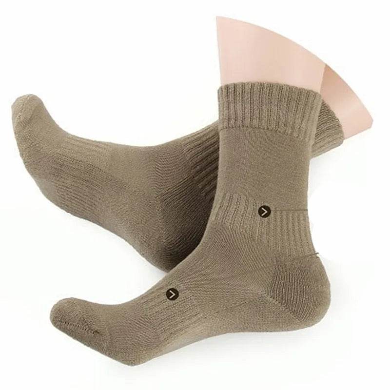 Military Outdoor Crew Socks in Tan for Comfort During Activities