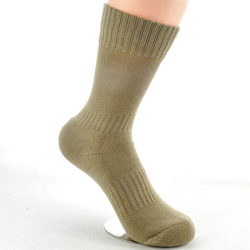 Military-Outdoors.com Olive Green Outdoor Crew Socks for Comfort and Durability