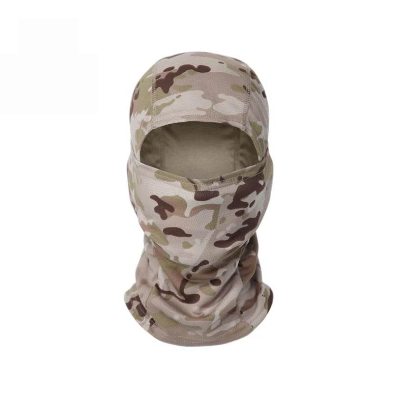 Camouflage outdoor face mask for extreme weather protection