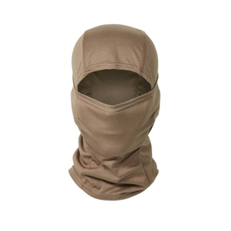 Brown outdoor face mask for protection in various weather conditions