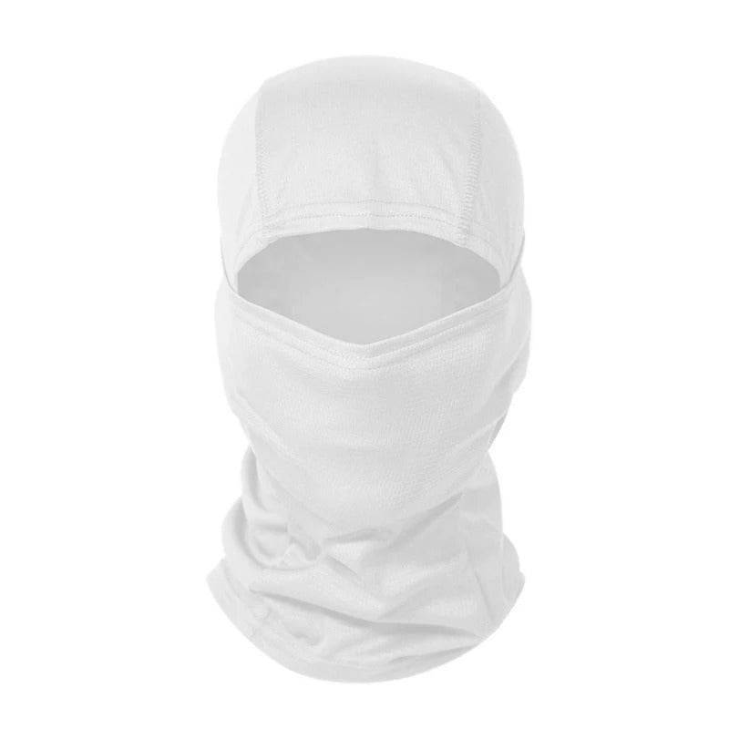 White outdoor face mask for ultimate protection and comfort