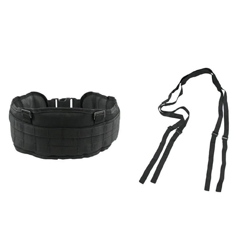 Military-Outdoors Black Tactical Belt for outdoor gear belt use