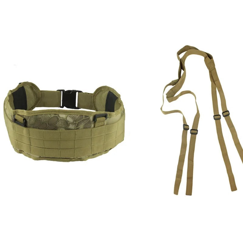 Military-Outdoors Outdoor Gear Belt in Tan for outdoor use