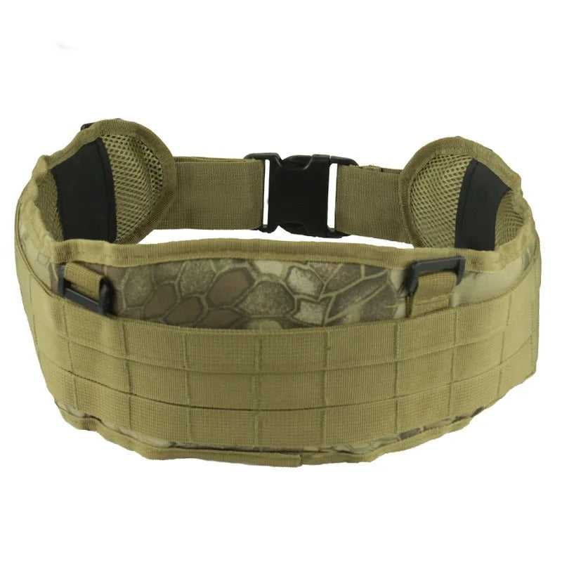 Military-Outdoors Tactical Belt in Tan, ideal outdoor gear belt for durability and comfort