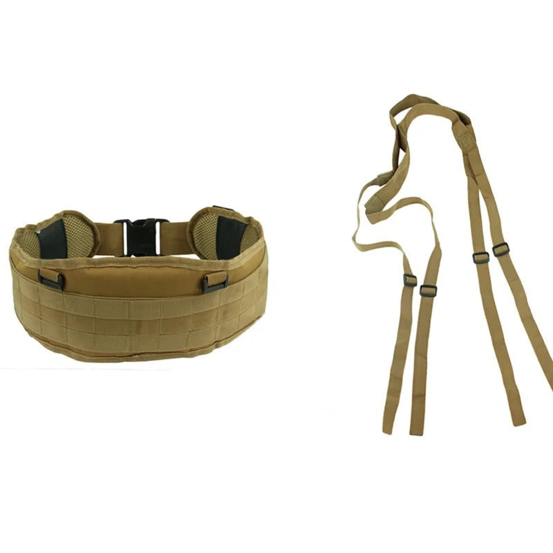 Military-Outdoors Tactical Belt in Tan for outdoor gear belt durability