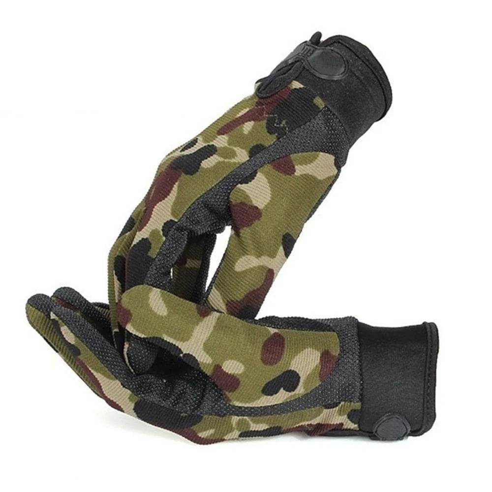 Camouflage lightweight outdoor gloves for tactical and outdoor use