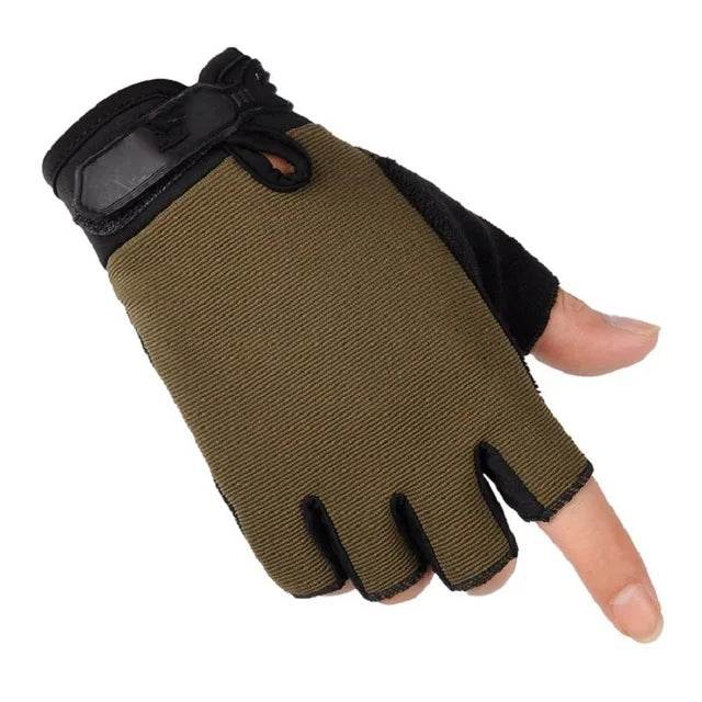 Military-Outdoors Lightweight Outdoor Gloves in Olive Green for Comfortable Grip