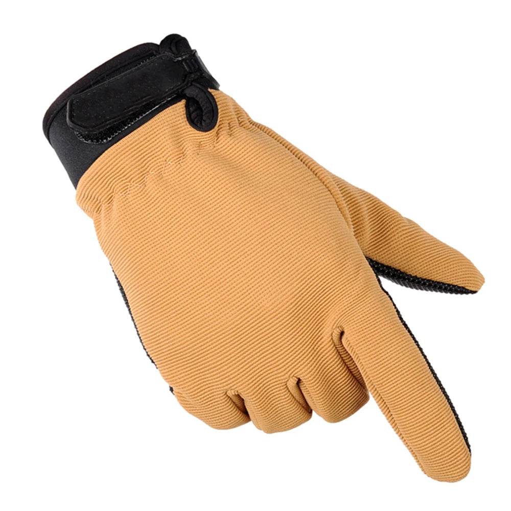 Lightweight outdoor gloves in tan for versatile outdoor activities