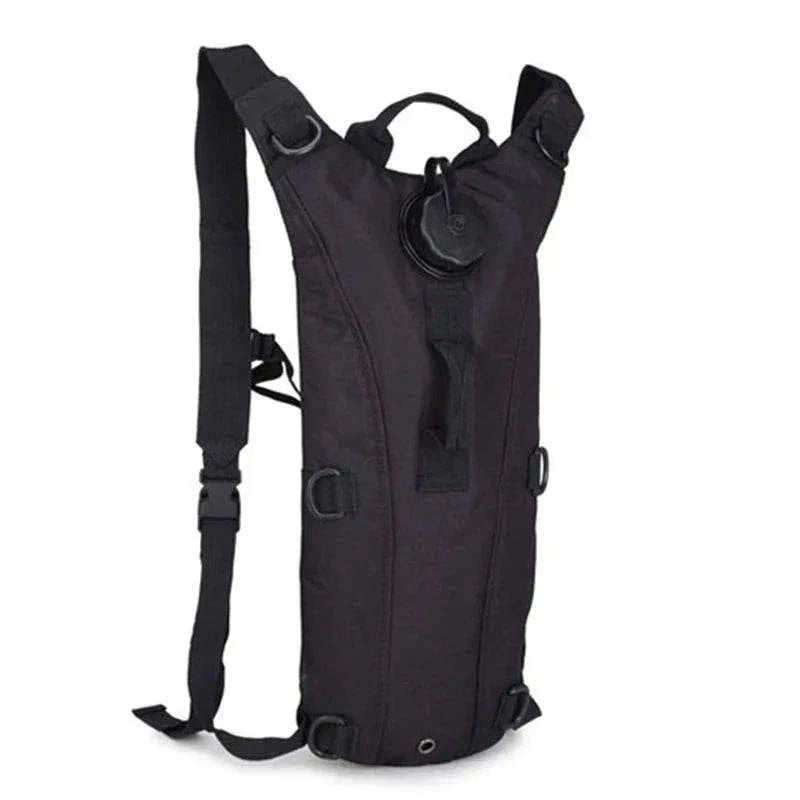 Black outdoor hydration backpack 3L for active outdoor adventures