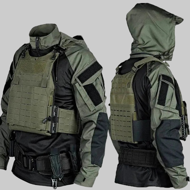 Long Sleeve Shirt in Olive Green for Outdoor Activities