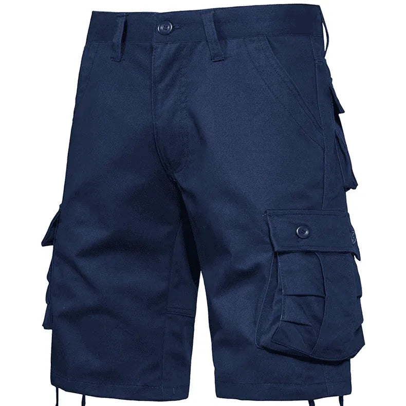 Camo navy blue outdoor military shorts with multiple pockets for durability and utility in outdoor activities