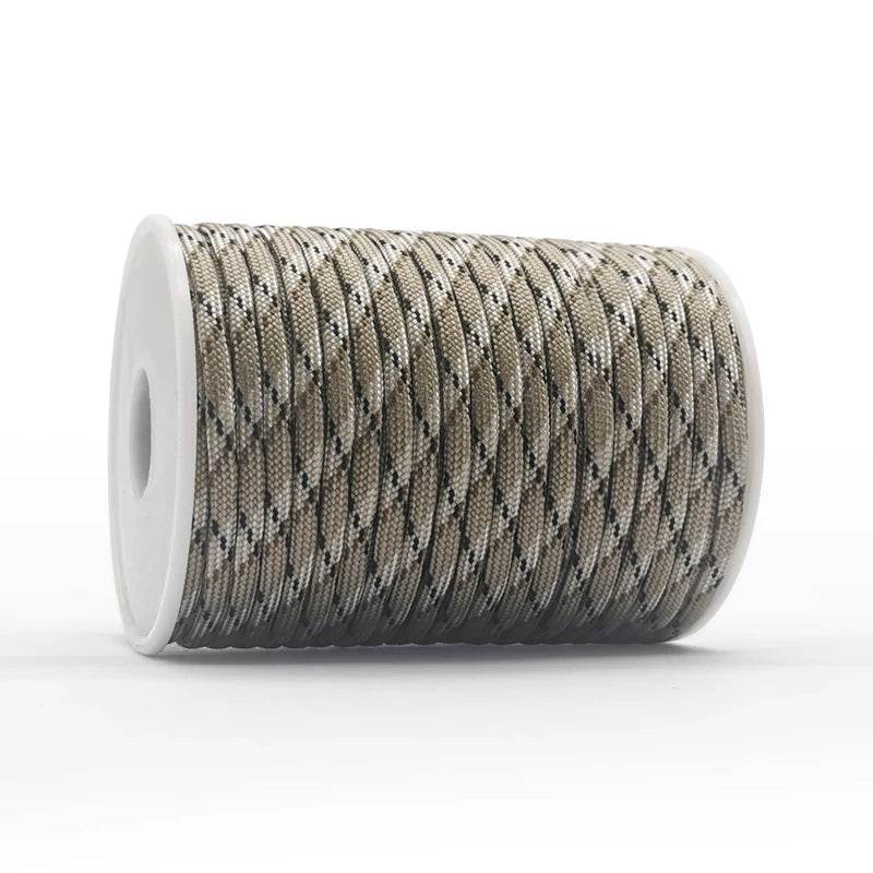 Military-Outdoor outdoor paracord rope in tan, ideal for camping and survival use
