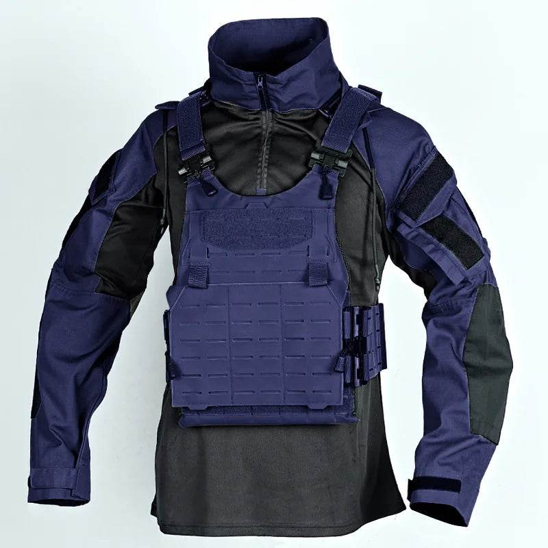 Tactical T-Shirt in Navy Blue, ideal outdoor shirt for military and outdoor activities