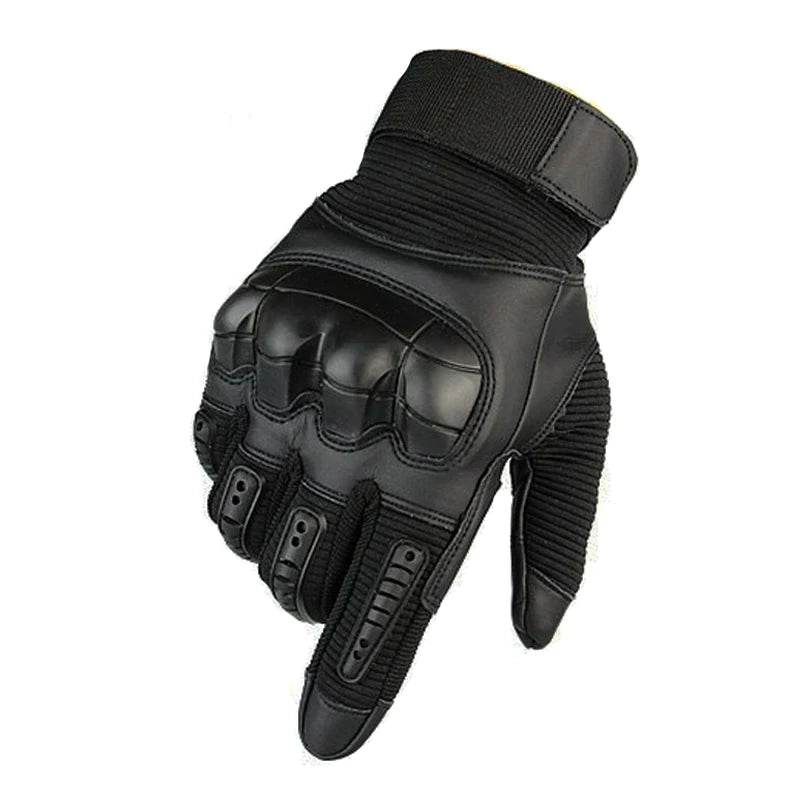 Black Tactical Gloves for Outdoor Use with Touchscreen Compatibility