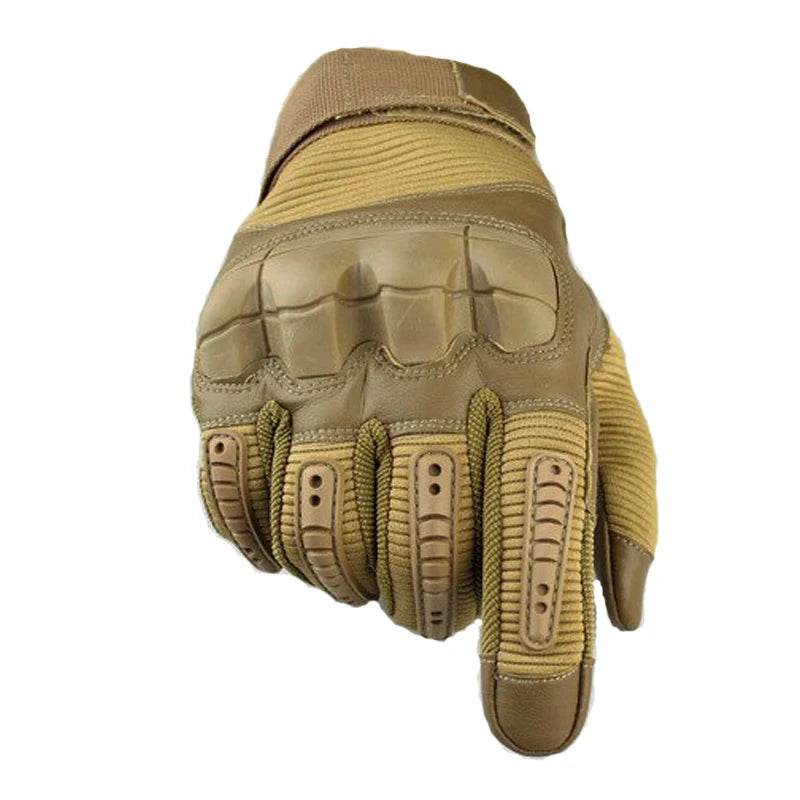 Military outdoor touchscreen gloves in tan for enhanced grip and dexterity