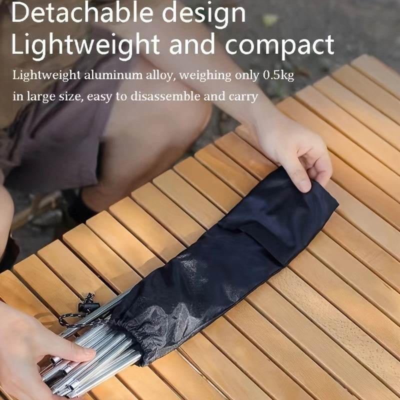 Compact outdoor tripod cookware stand made of lightweight aluminum alloy for easy portability