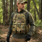 Outdoor Utility Vest with Triple Front Pouch Panel - 1000D Nylon