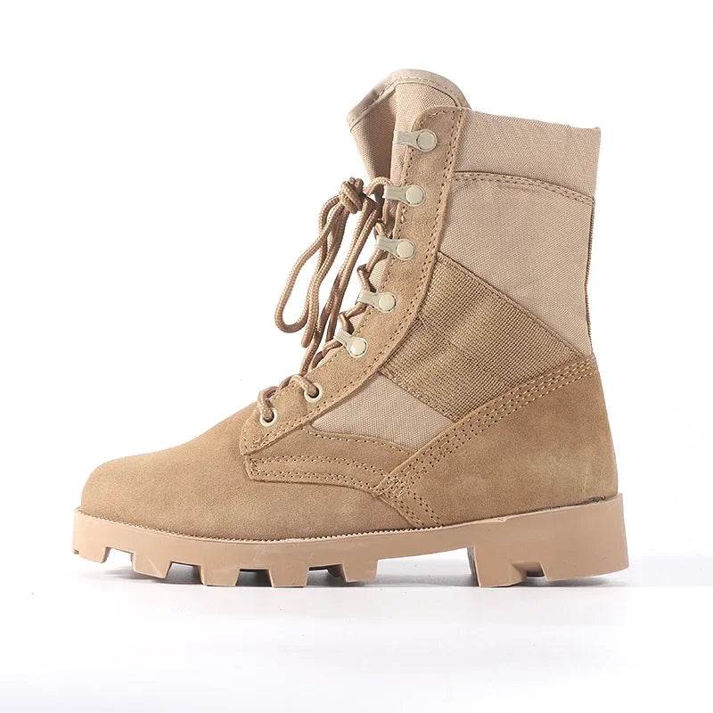 Military-Outdoors Tan Tactical Boots, water-resistant outdoor boots for rugged use