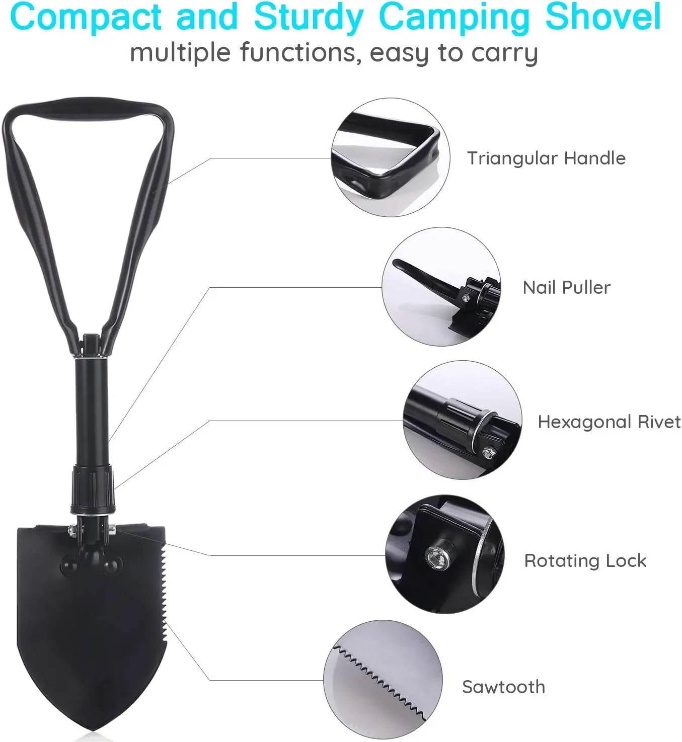Multifunction Shovel with Storage Bag - Military-Outdoors.com