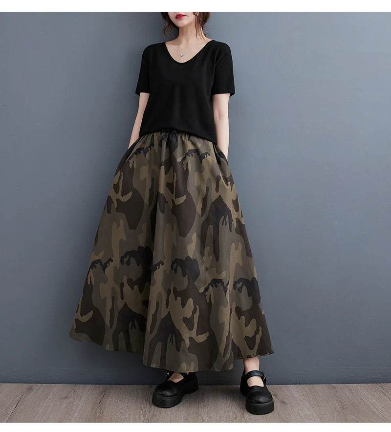Oversized Camouflage Long Ladies Skirts - Military-Outdoors.com