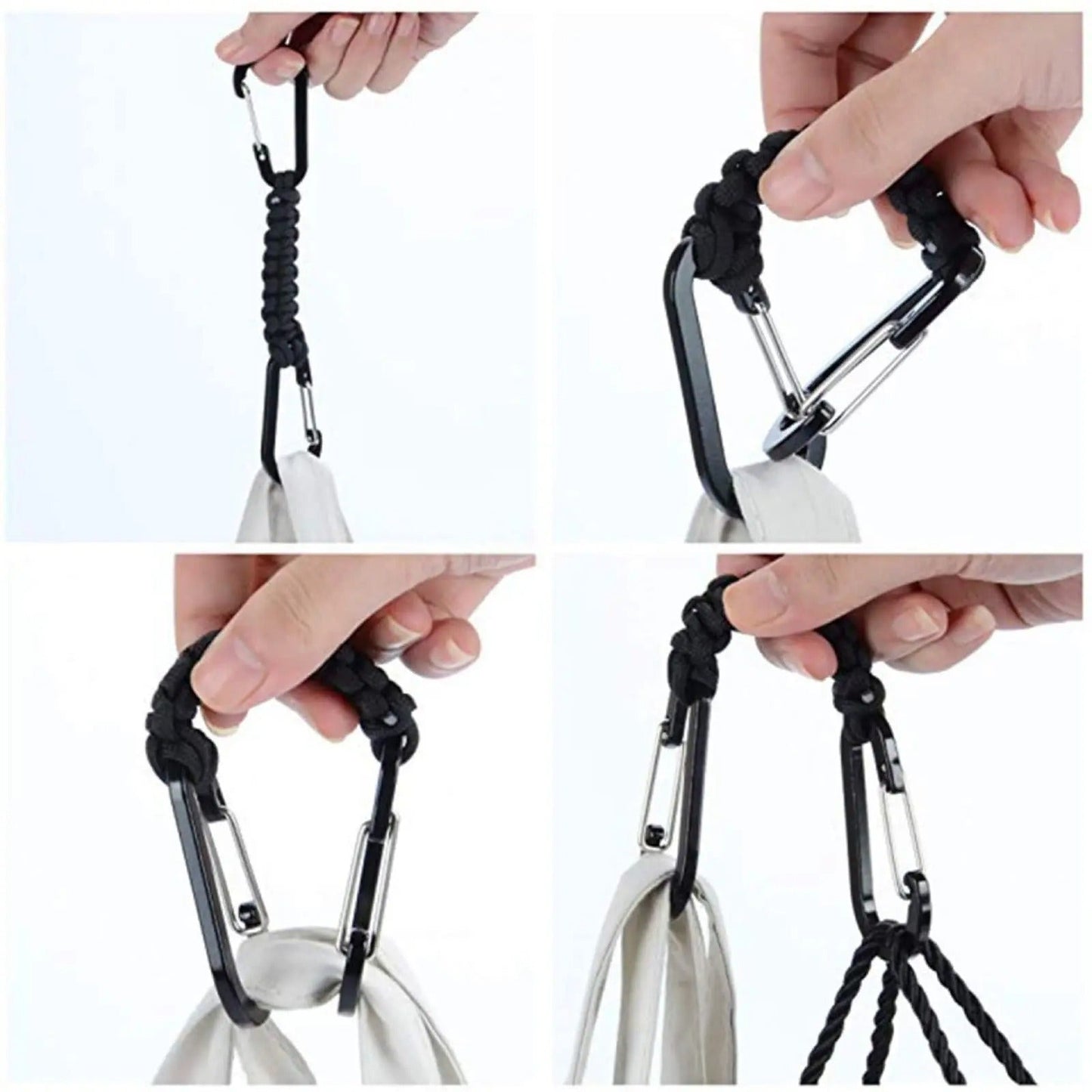 Durable paracord keychain with a sturdy carabiner for secure attachment and outdoor use