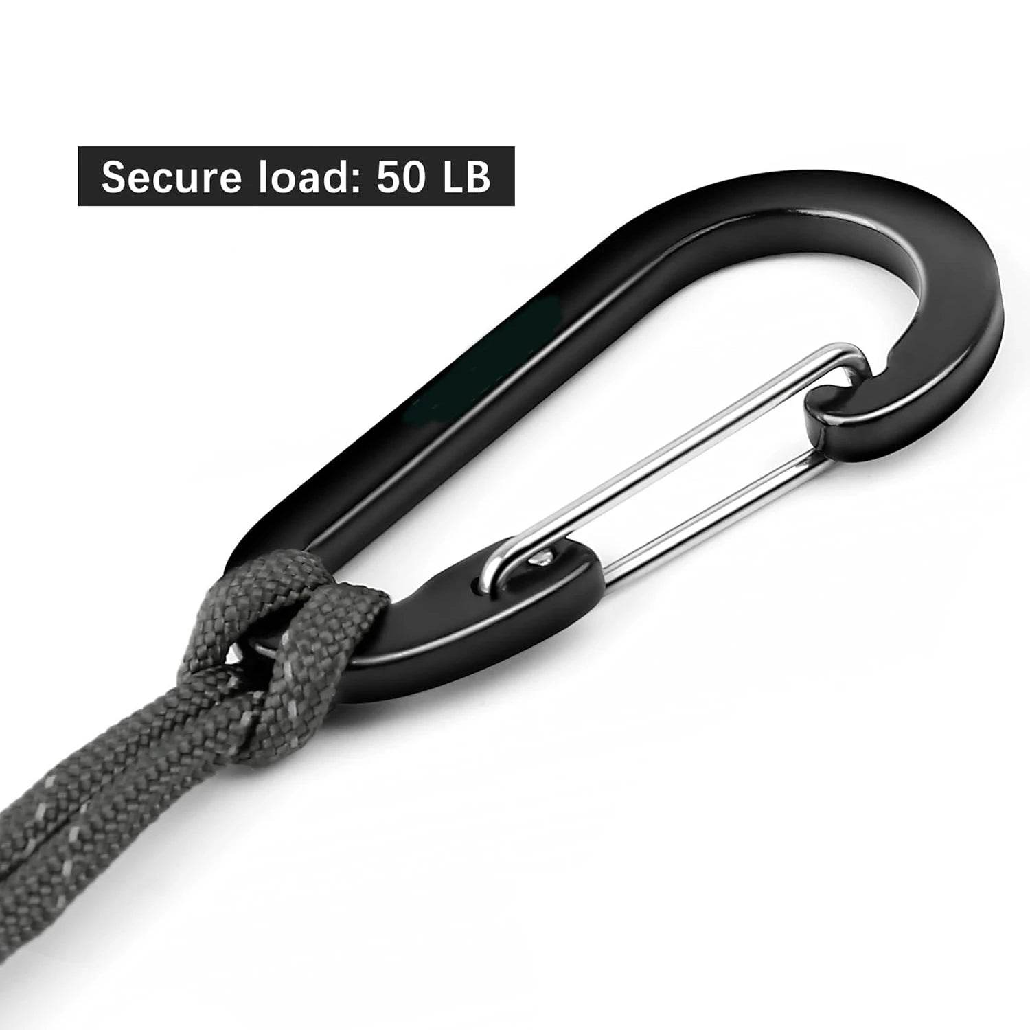 Durable paracord keychain with a secure load of 50 LB for outdoor enthusiasts