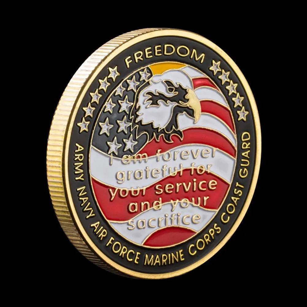 Grateful Nation Veteran Coin - POW MIA Tribute - Military-Outdoors.com