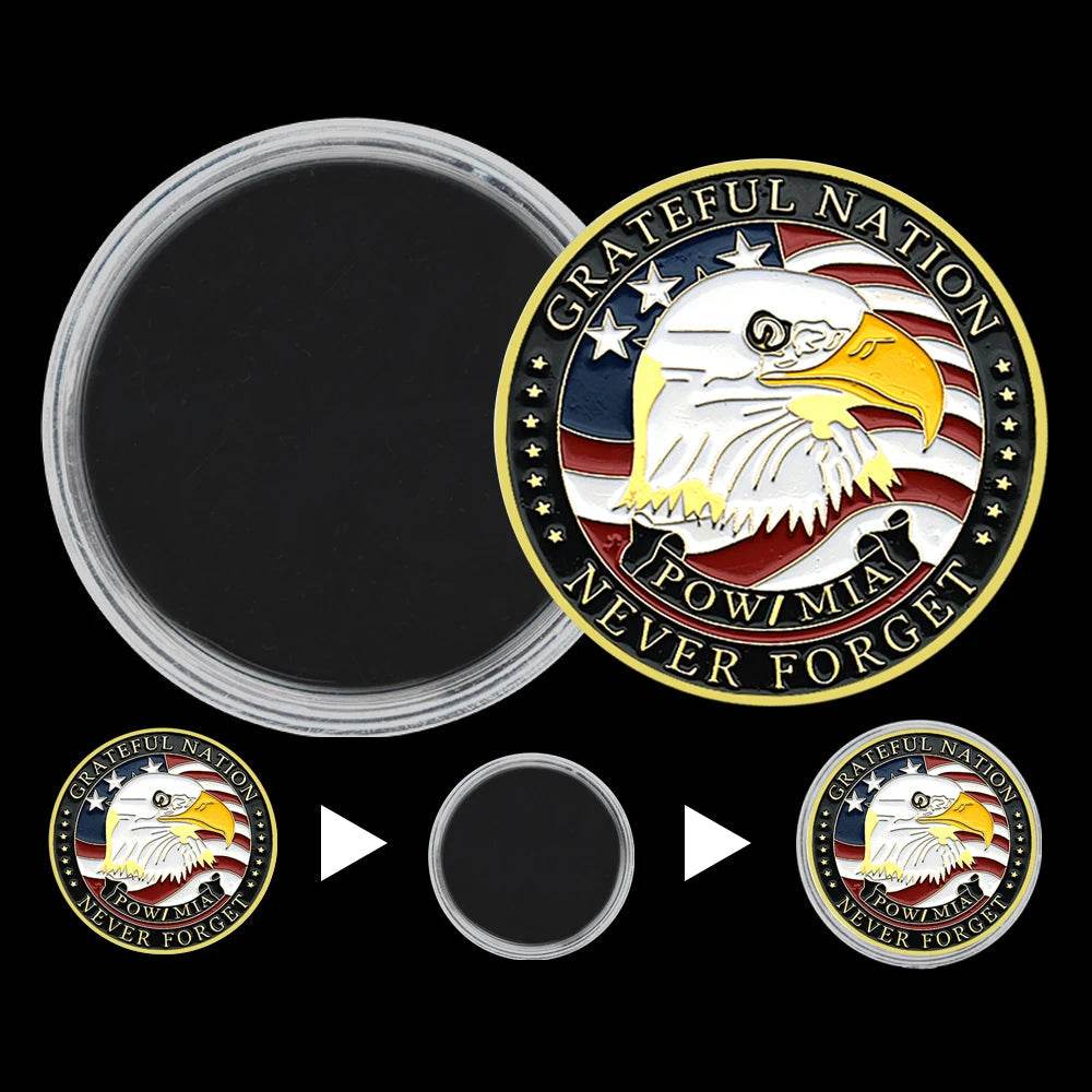 Grateful Nation Veteran Coin - POW MIA Tribute - Military-Outdoors.com