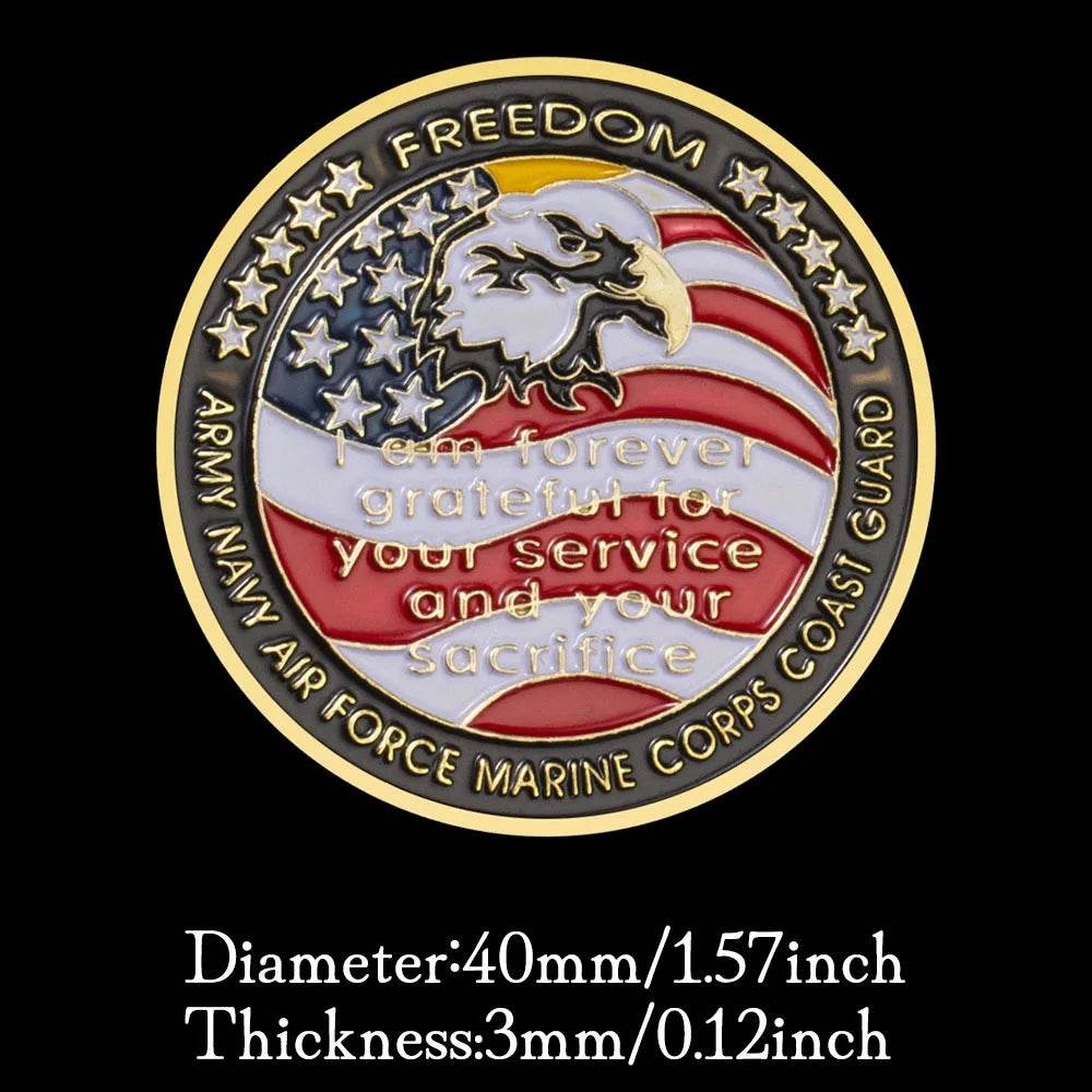 Grateful Nation Veteran Coin - POW MIA Tribute - Military-Outdoors.com