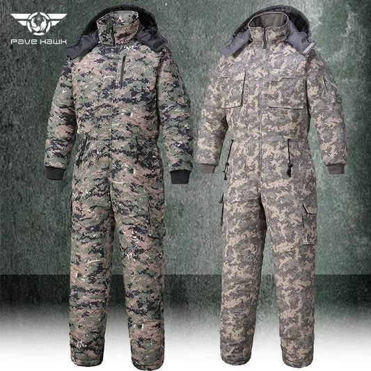 Pave Hawk Cotton Hooded Snow Overalls for Outdoor Use - Military-Outdoors.com