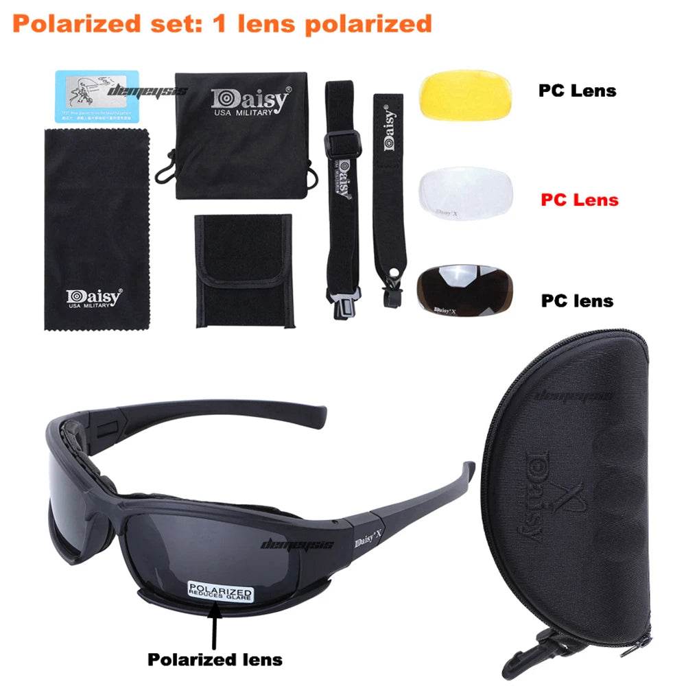 Daisy polarized sunglasses with photochromic polarized glasses for outdoor activities