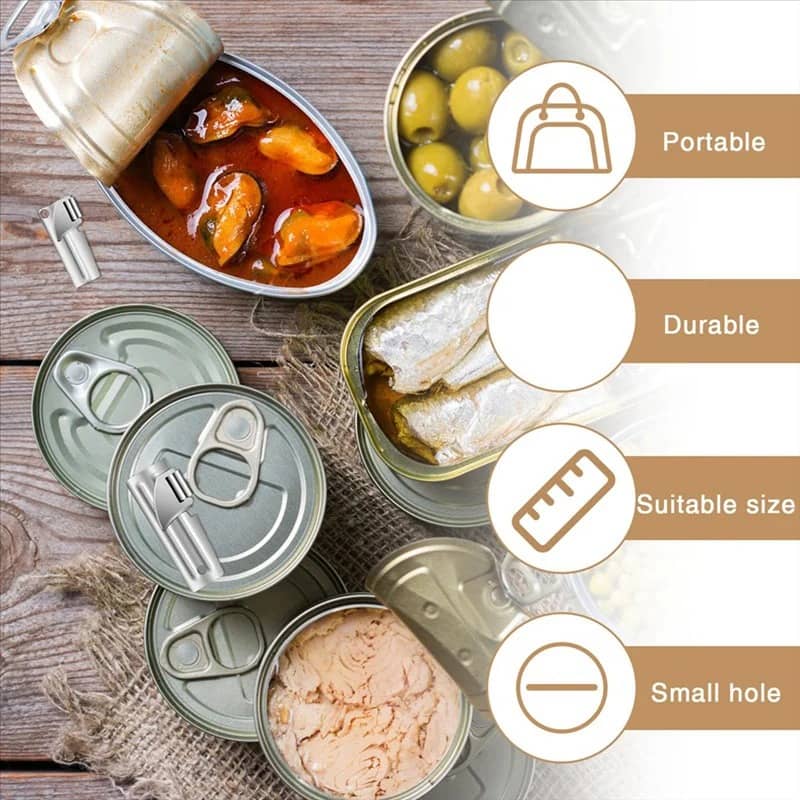 Military-Outdoors Portable Can Openers with Durable Construction for Easy Use
