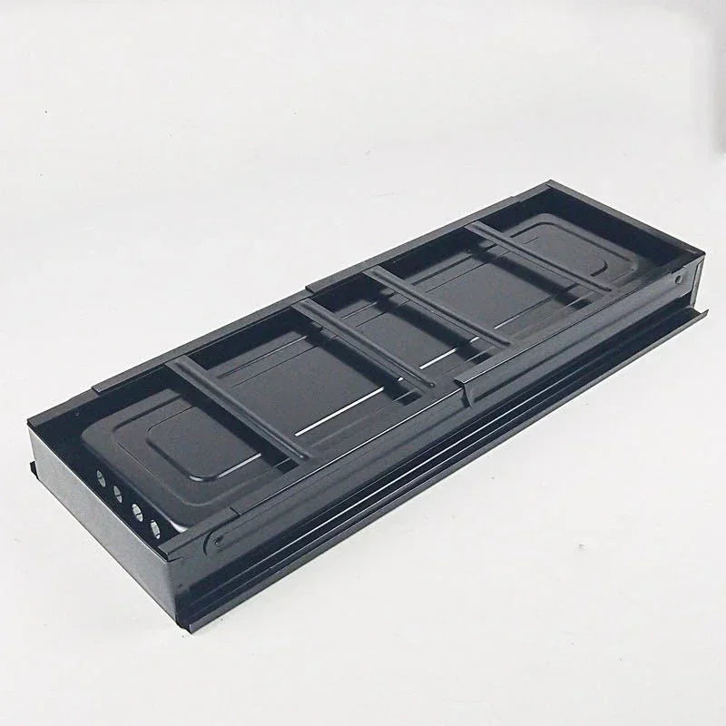 Portable charcoal barbecue grill platform in black for easy outdoor cooking