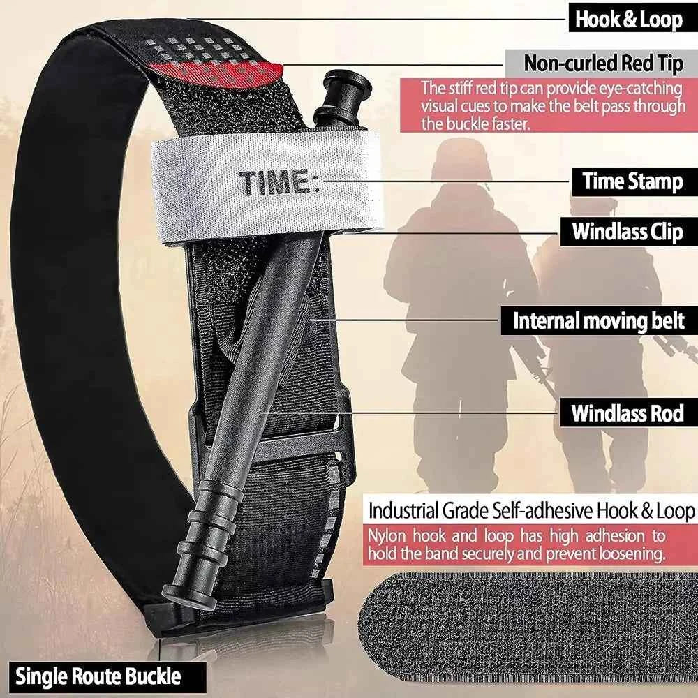5-10-25 Pcs Portable Emergency Outdoor Tourniquets