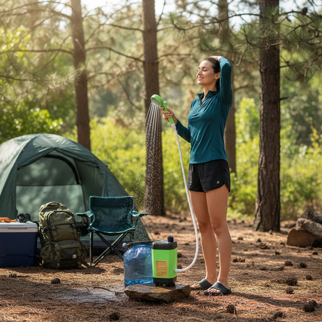 Portable Outdoor Shower Kit - Camp Shower - Military-Outdoors.com