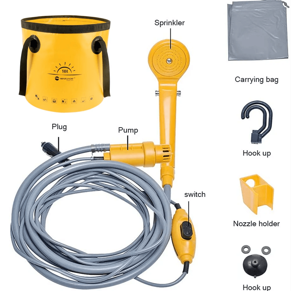 Military-Outdoors High Pressure Camping Shower Kit - Military-Outdoors.com