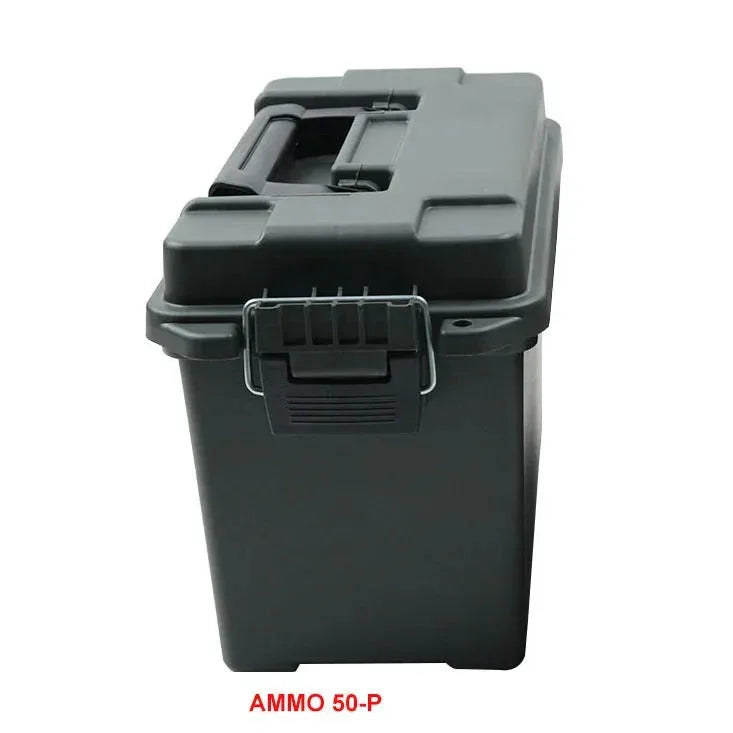 Durable PVC Ammo Container for secure storage and transport of ammunition and gear