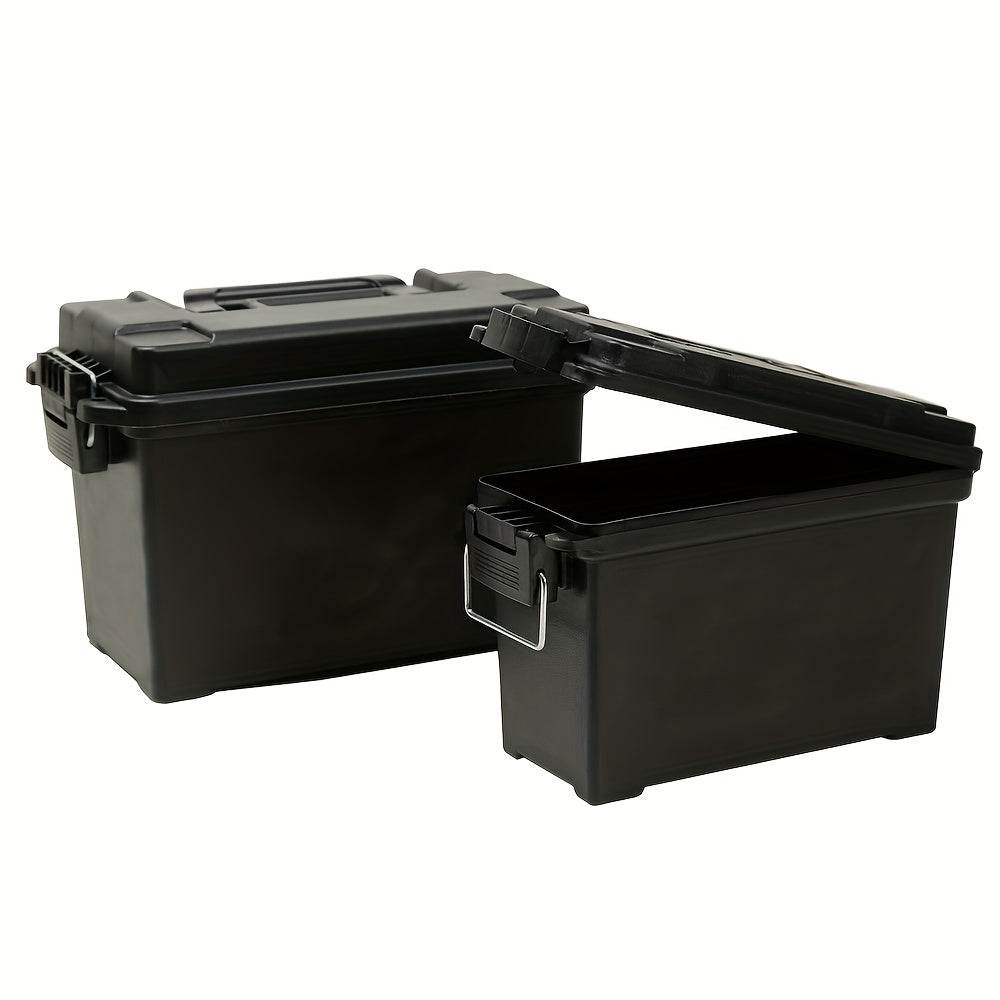 Durable PVC Ammo Container with a secure lid and stackable design for efficient storage