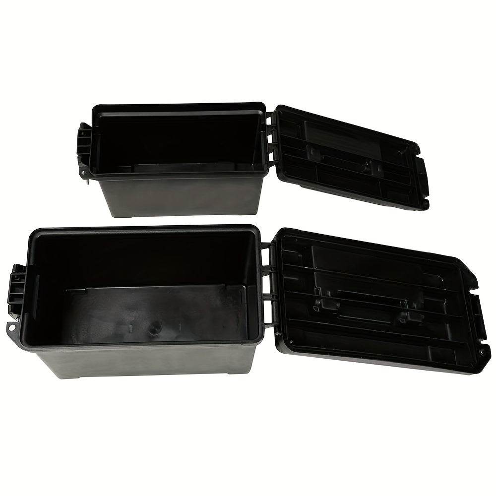 Durable PVC Ammo Container with Dual Lids for Secure Outdoor Storage