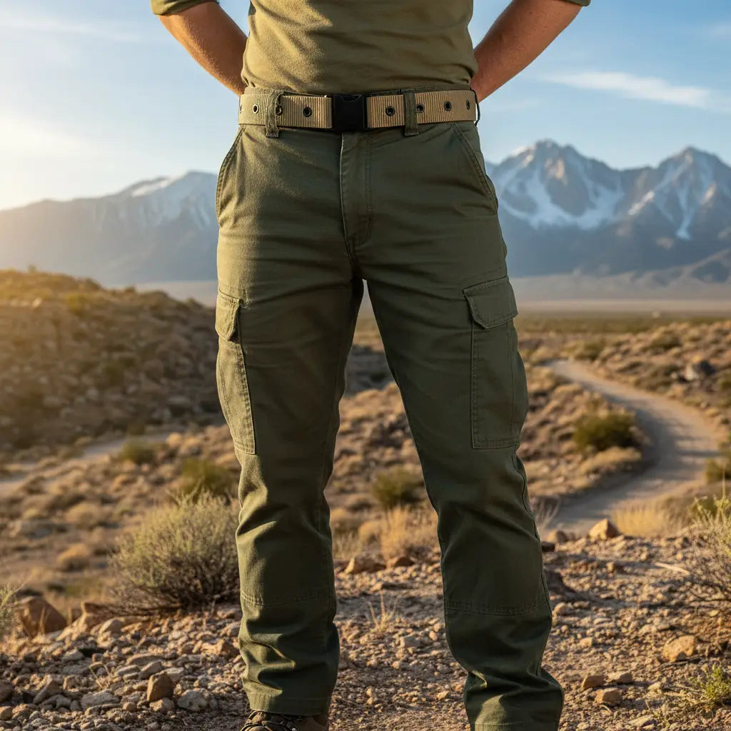 Military Cargo Quick Release Belt in Black for Outdoor Activities