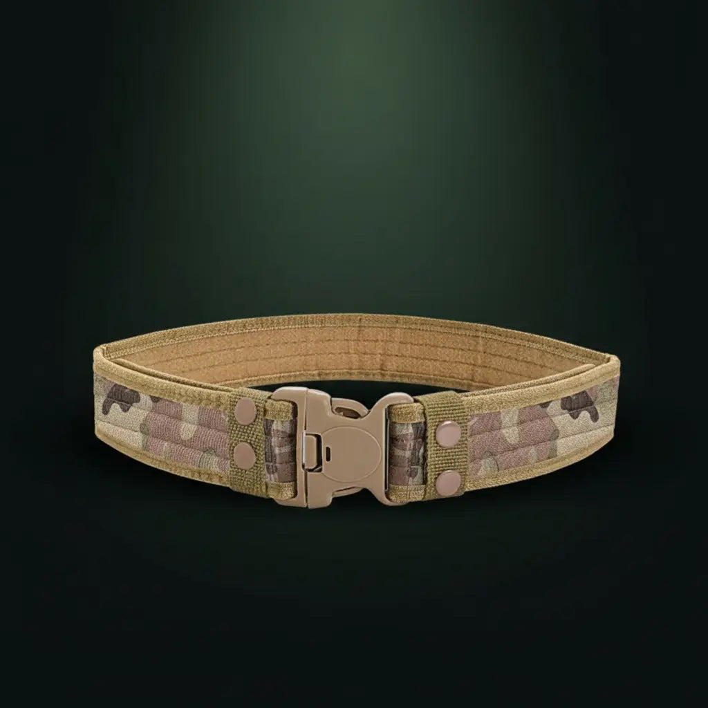 Quick Release Tactical Belt in Camo for Military and Outdoor Use